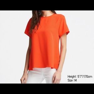 UNIQLO | Drape short sleeve blouse